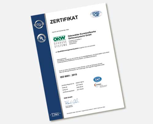 ISO 9001 Zertifikate