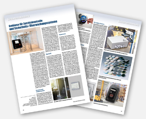 Gehäuse für Zutrittskontrolle und Sicherheits-/Überwachungssysteme