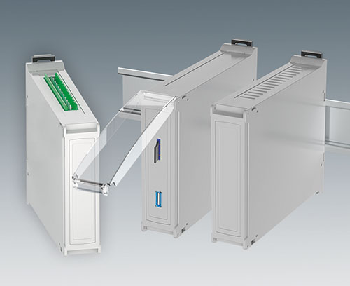 RAILTEC BP, M22 mit steckbaren Seitenpanels und Frontpanel