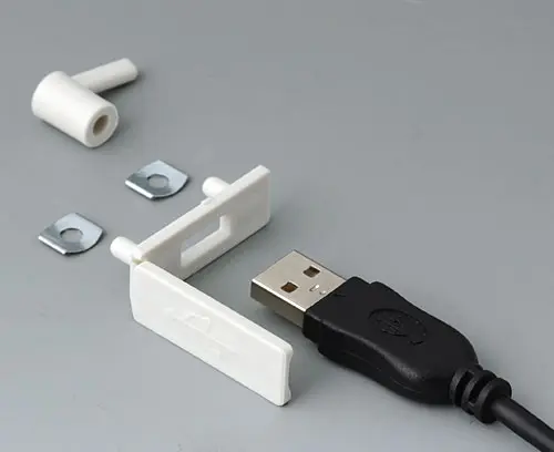 Abdeckung zum Verschließen der USB-Schnittstelle