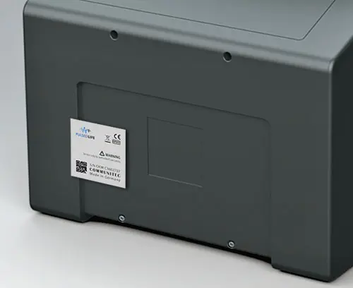 vertieft liegende Fläche für Produktetikette