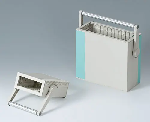 Griffbügel als Tragegriff und Aufstellbügel einsetzbar