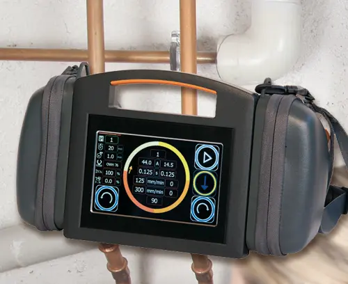 Mobile Funkfernbedienung für ein Orbitalschweißsystem