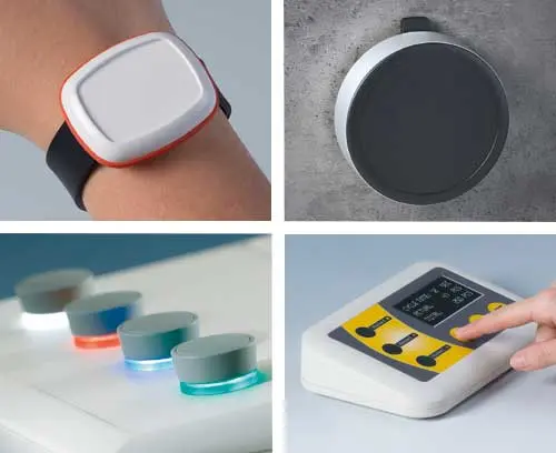 Gehäuse und Drehknöpfe