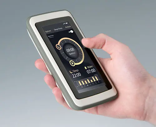 SLIM-CASE mit Touchscreen-Anwendung