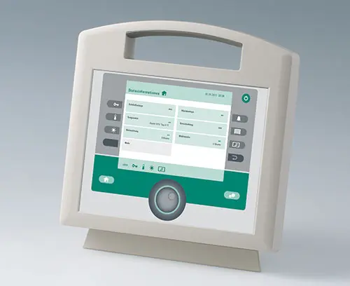 Zone en creux pour claviers à membrane