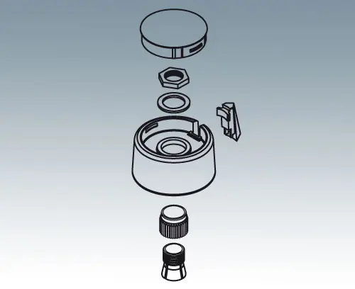 Fixation par bague de serrage