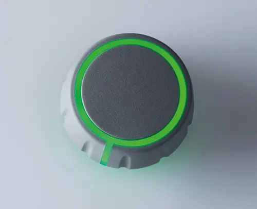 Repère lumineux sur le côté pour un réglage précis (CONTROL-KNOBS avec éclairage en option)