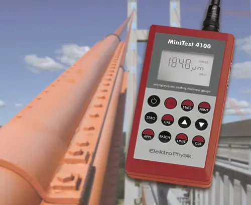 Device for the precision measurement of coating thicknesses